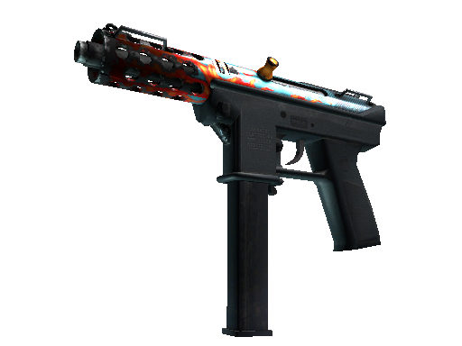 Tec-9（StatTrak™） | 战火重燃 (破损不堪)